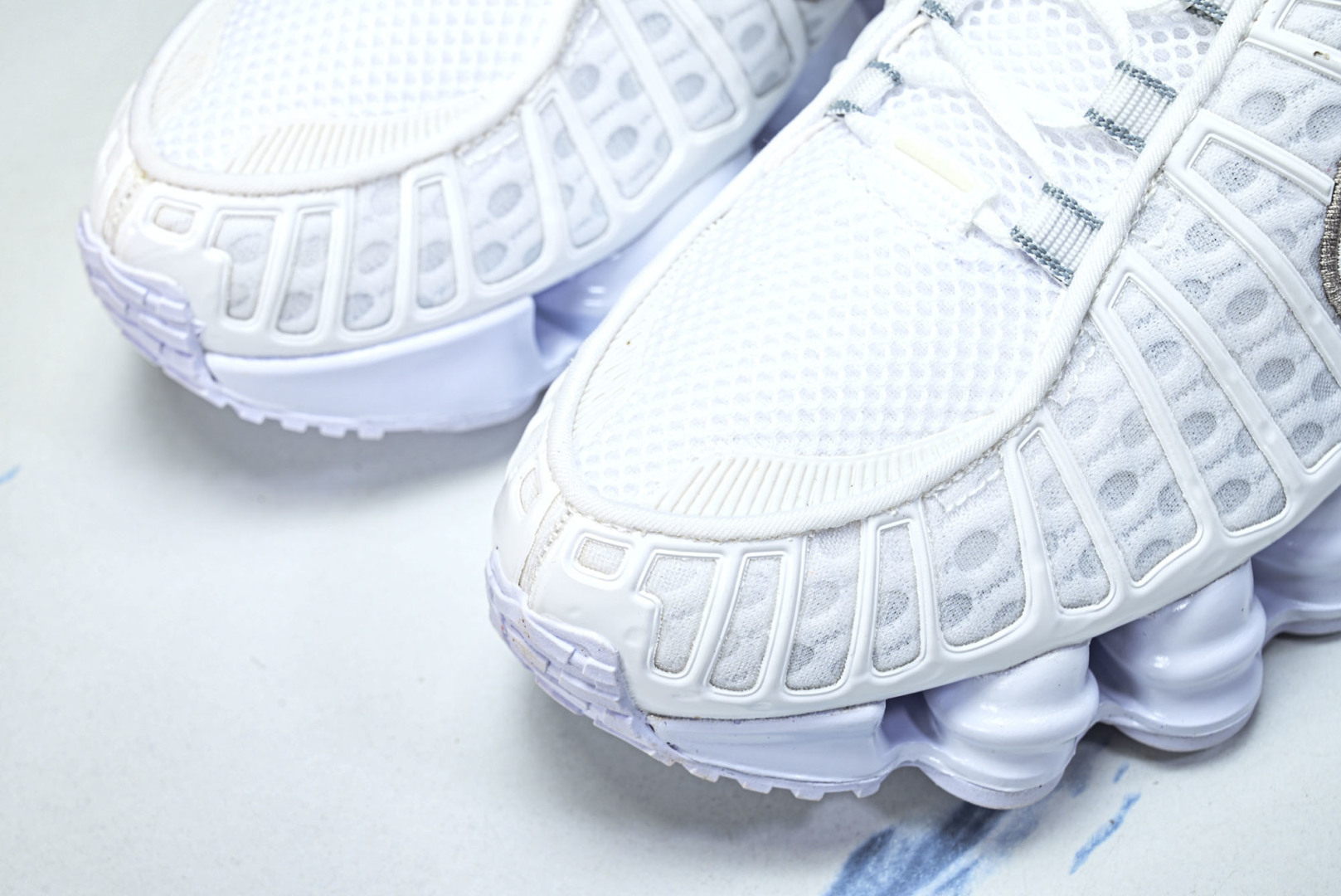 Mam 尺码:39-47.5P:500纯原版出品-NK Shox TL 黑蓝 防滑舒适 低帮 休闲气柱跑