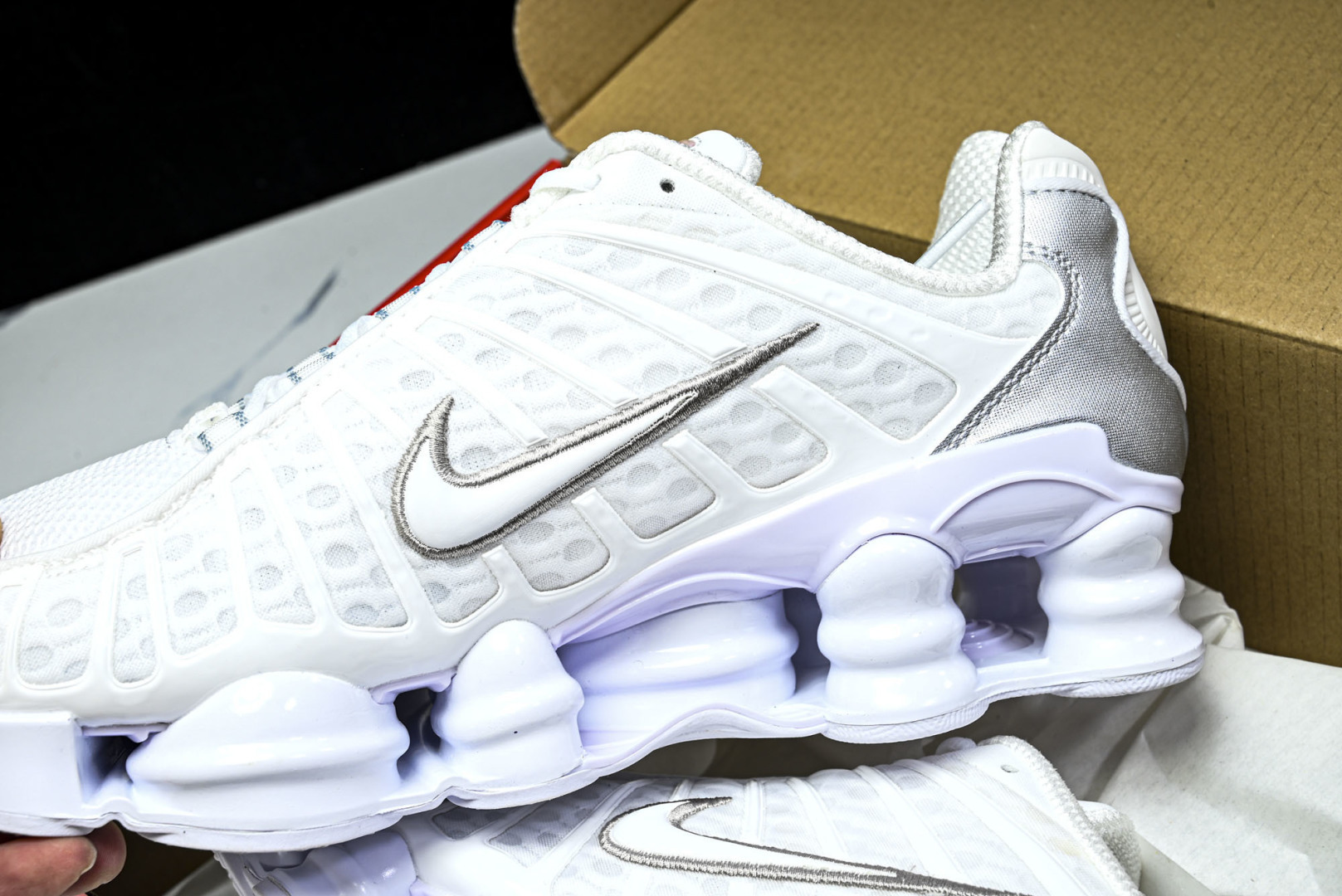 Mam 尺码:39-47.5P:500纯原版出品-NK Shox TL 黑蓝 防滑舒适 低帮 休闲气柱跑