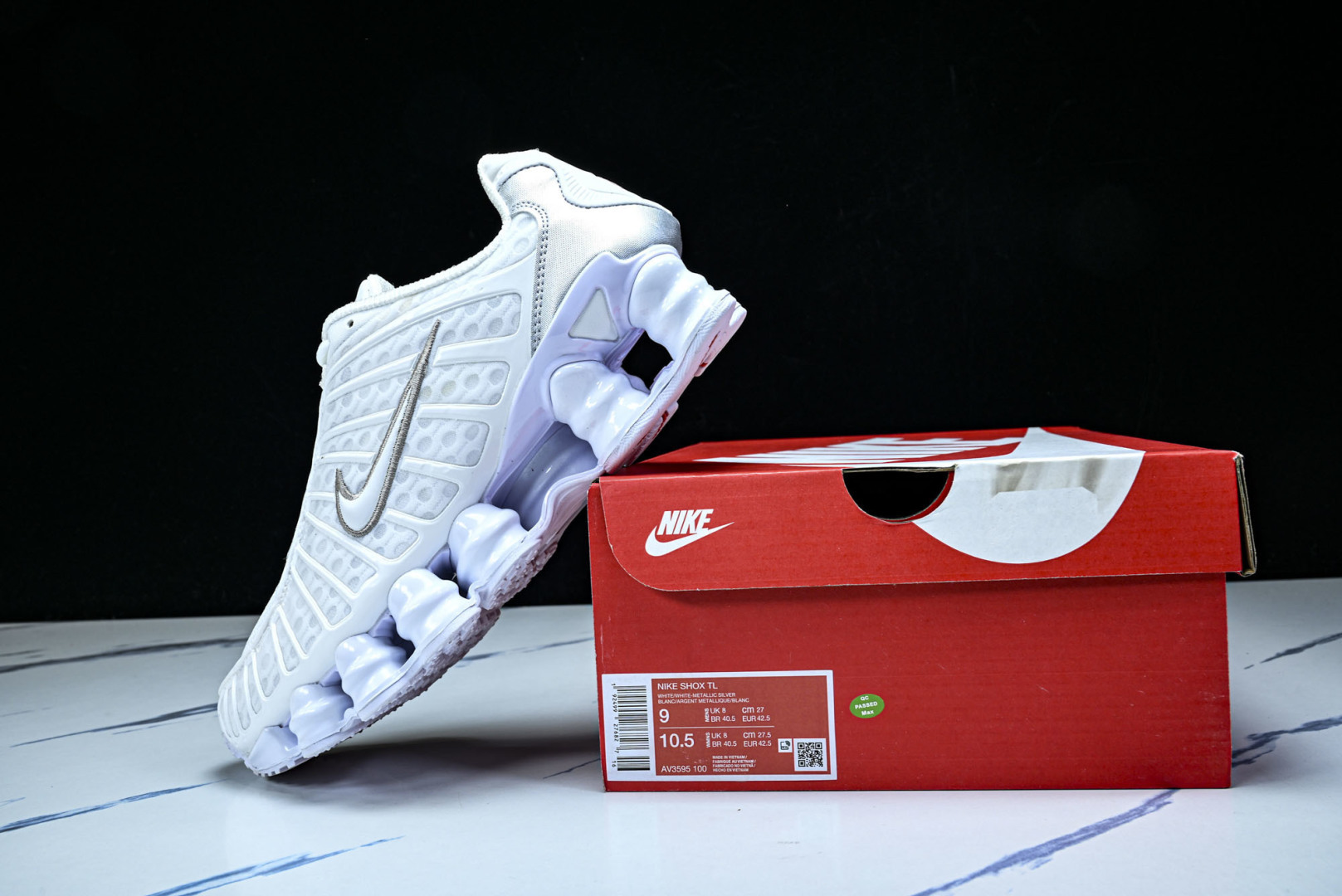 Mam 尺码:39-47.5P:500纯原版出品-NK Shox TL 黑蓝 防滑舒适 低帮 休闲气柱跑