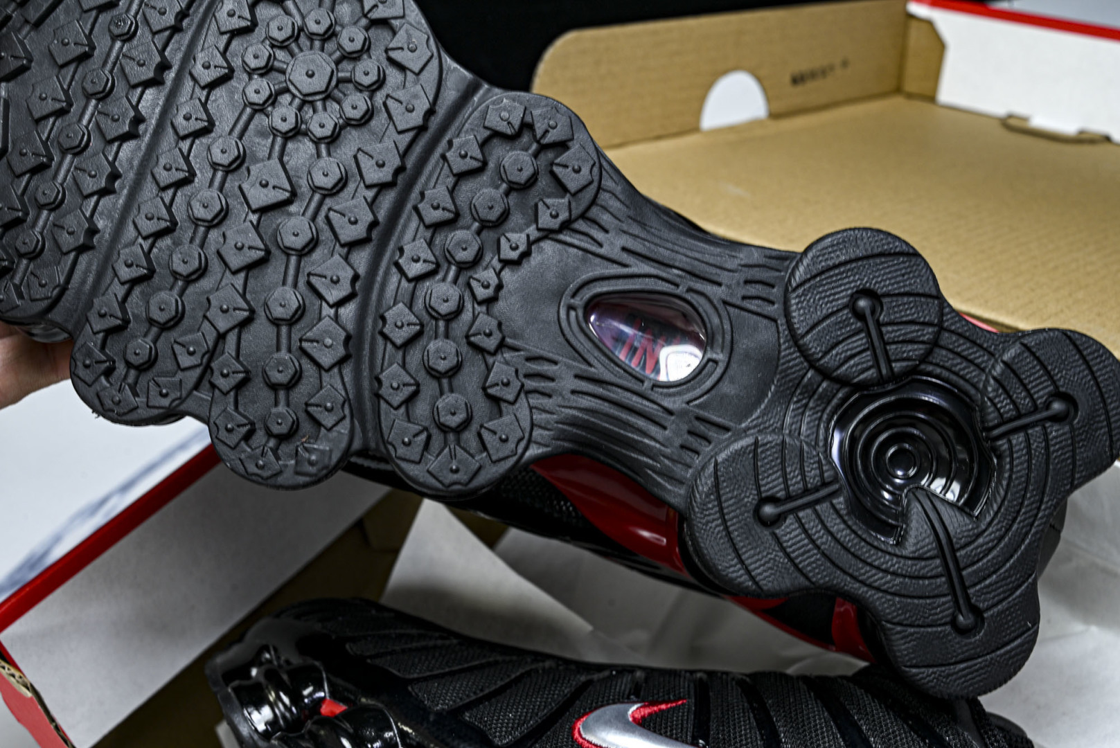 Mam 尺码:39-47.5P:500纯原版出品-NK Shox TL 黑蓝 防滑舒适 低帮 休闲气柱跑