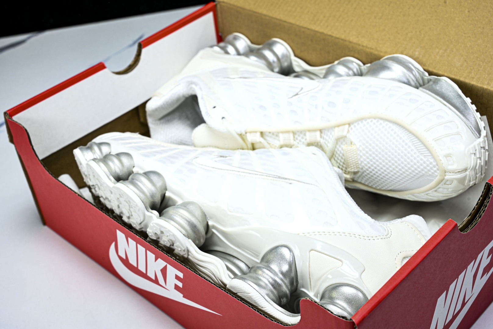 Mam 尺码:39-47.5P:500纯原版出品-NK Shox TL 黑蓝 防滑舒适 低帮 休闲气柱跑