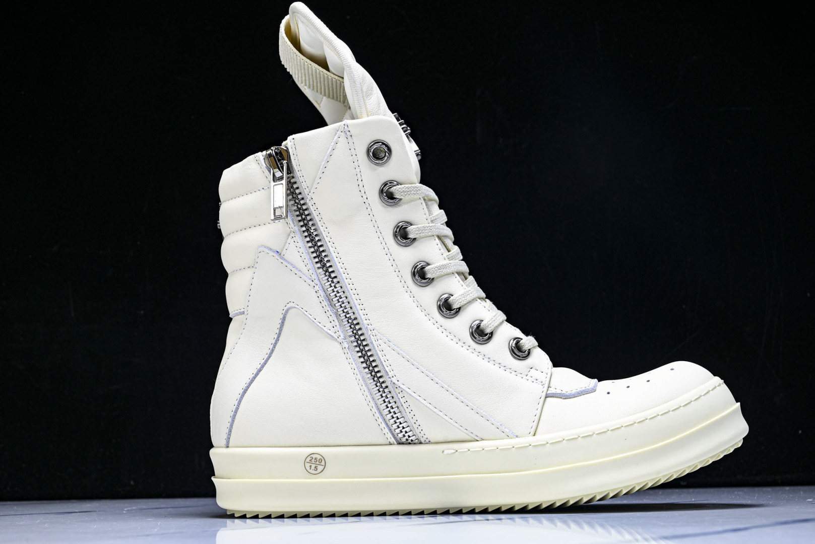 Rick 尺码:36-46P:720纯原出品-RICK OWENS 26秋冬高帮 男士 白色皮革 GEO