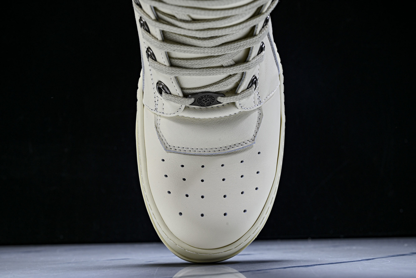 Rick 尺码:36-46P:720纯原出品-RICK OWENS 26秋冬高帮 男士 白色皮革 GEO