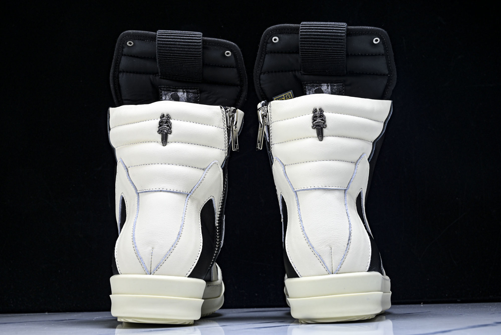 Rick 尺码:36-46P:720纯原出品-RICK OWENS 26秋冬高帮 男士 黑白色皮革 GE