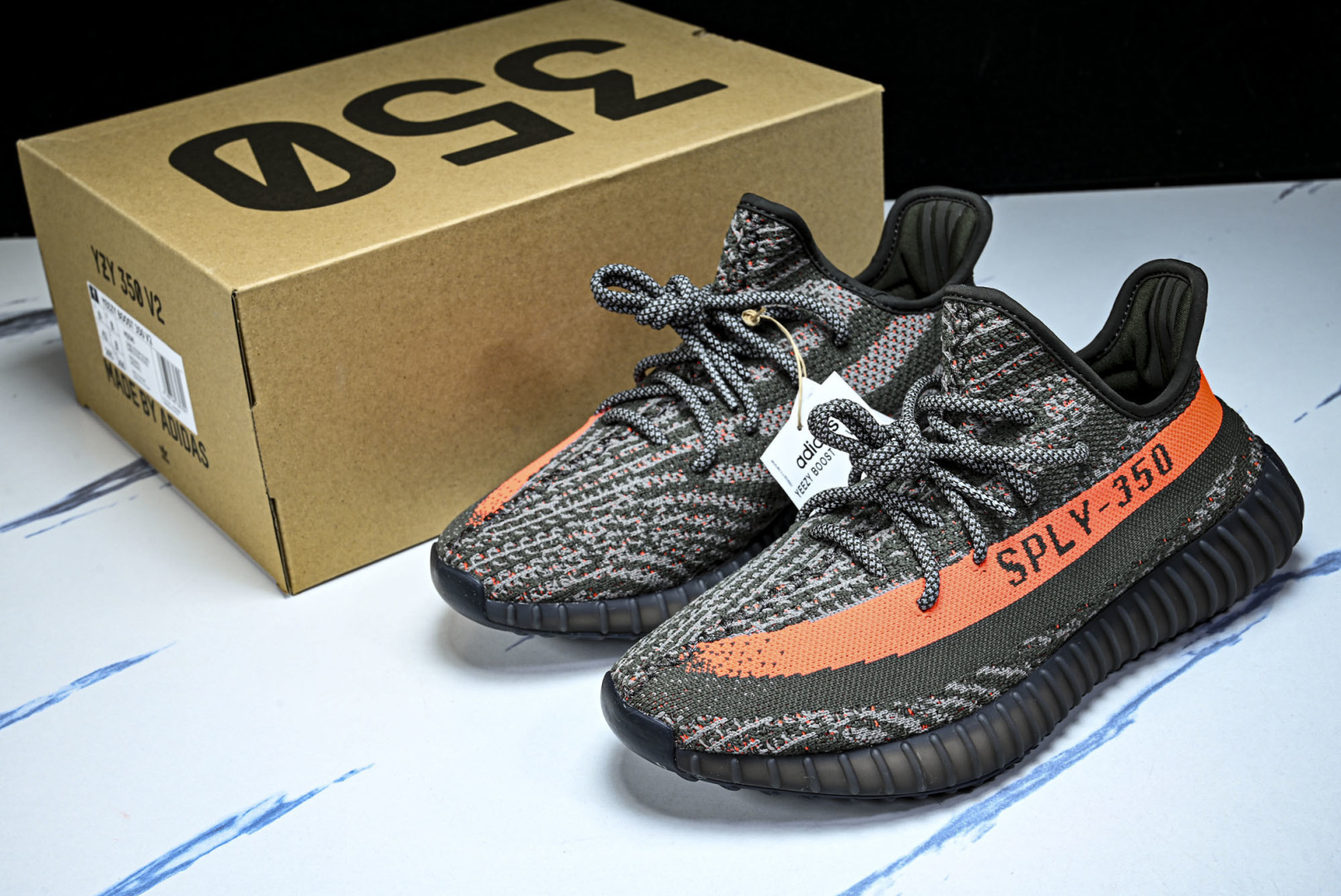 Yeezy350 尺码:36-48纯原版出品-AD Yeezy 350 V2“Dark Beluga”地