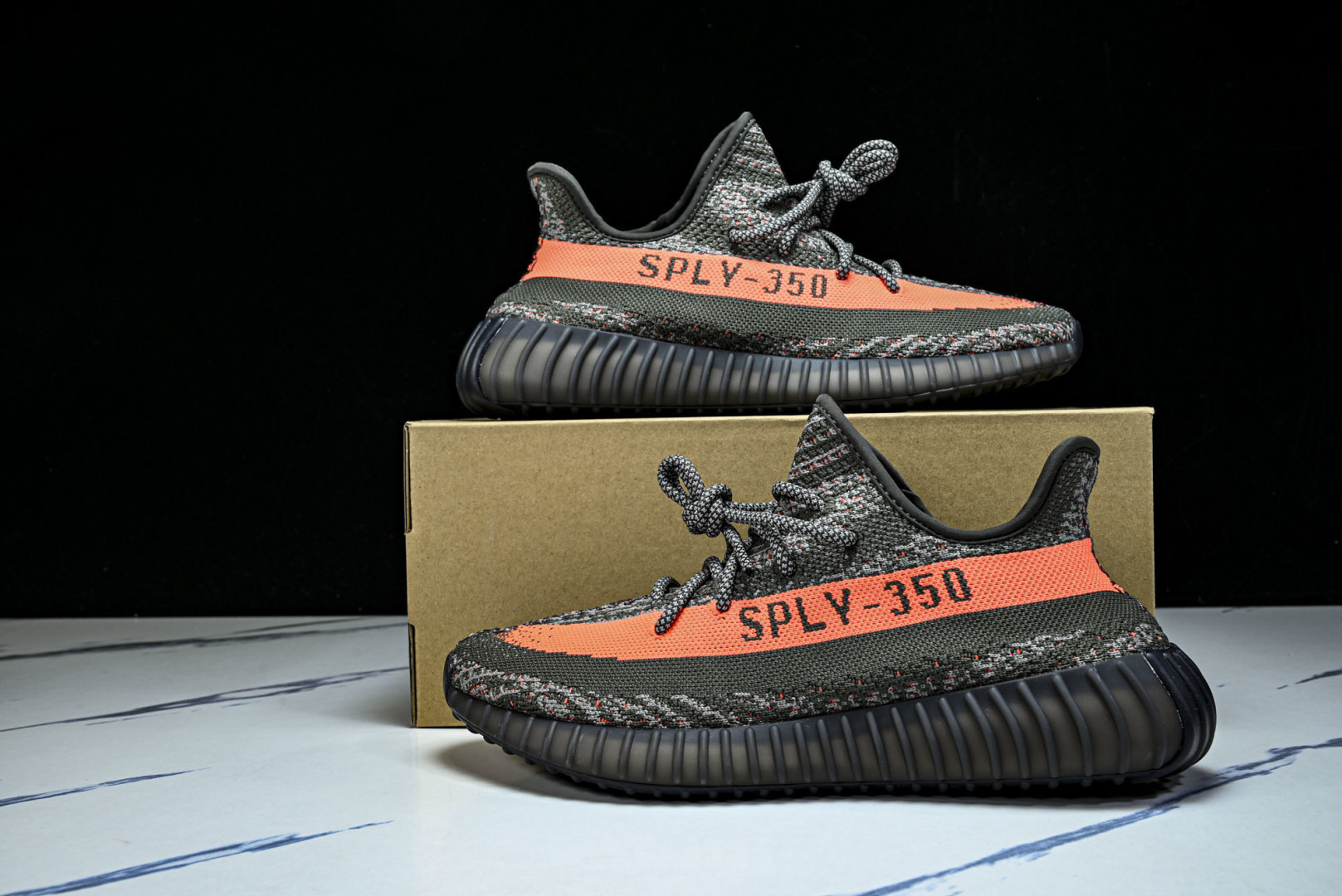 Yeezy350 尺码:36-48纯原版出品-AD Yeezy 350 V2“Dark Beluga”地