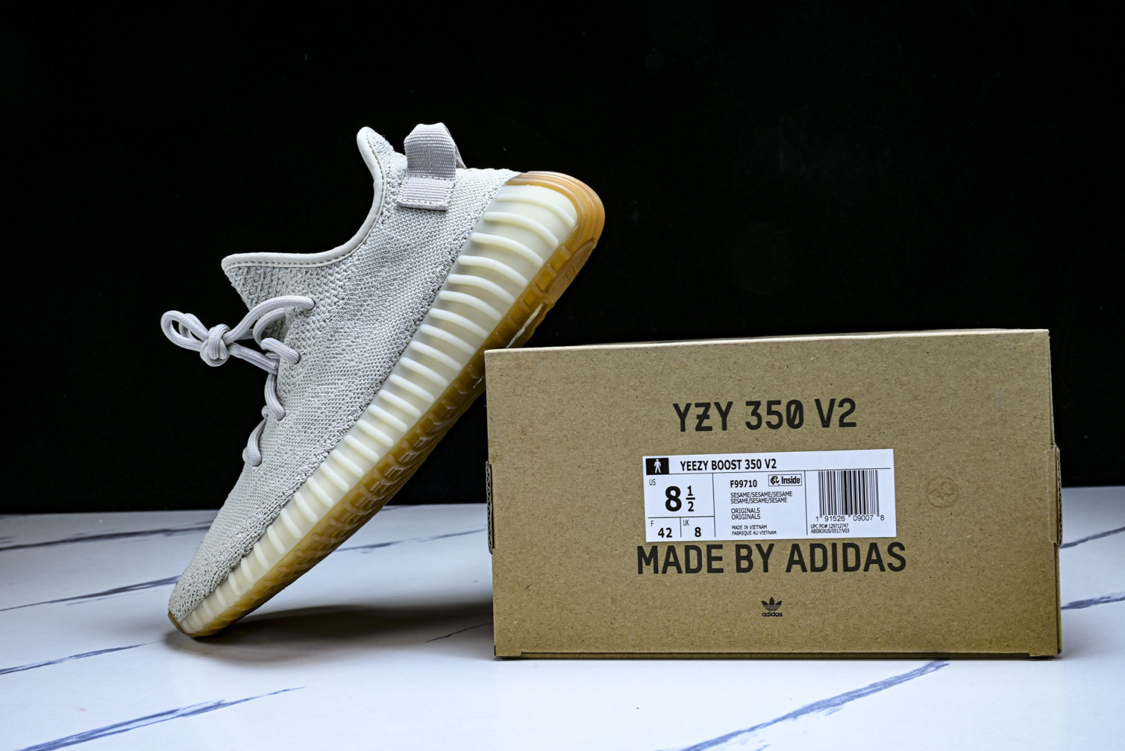 Yeezy350 尺码:36-48纯原版出品-AD Yeezy Boost 350 V2 Sesame 