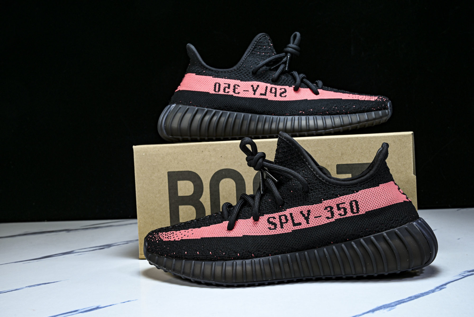 Yeezy350 尺码:36-48纯原版出品-AD Yeezy Boost 350 V2 黑粉 BY96