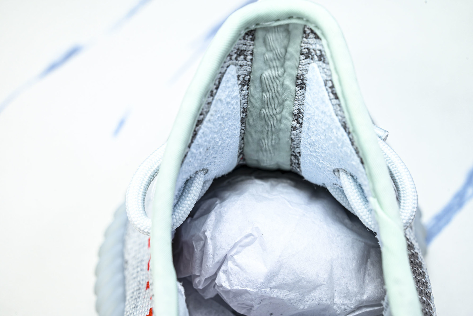 Yeezy350 尺码:36-48纯原版出品-AD Yeezy Boost 350 V2 可燃冰 冰蓝斑