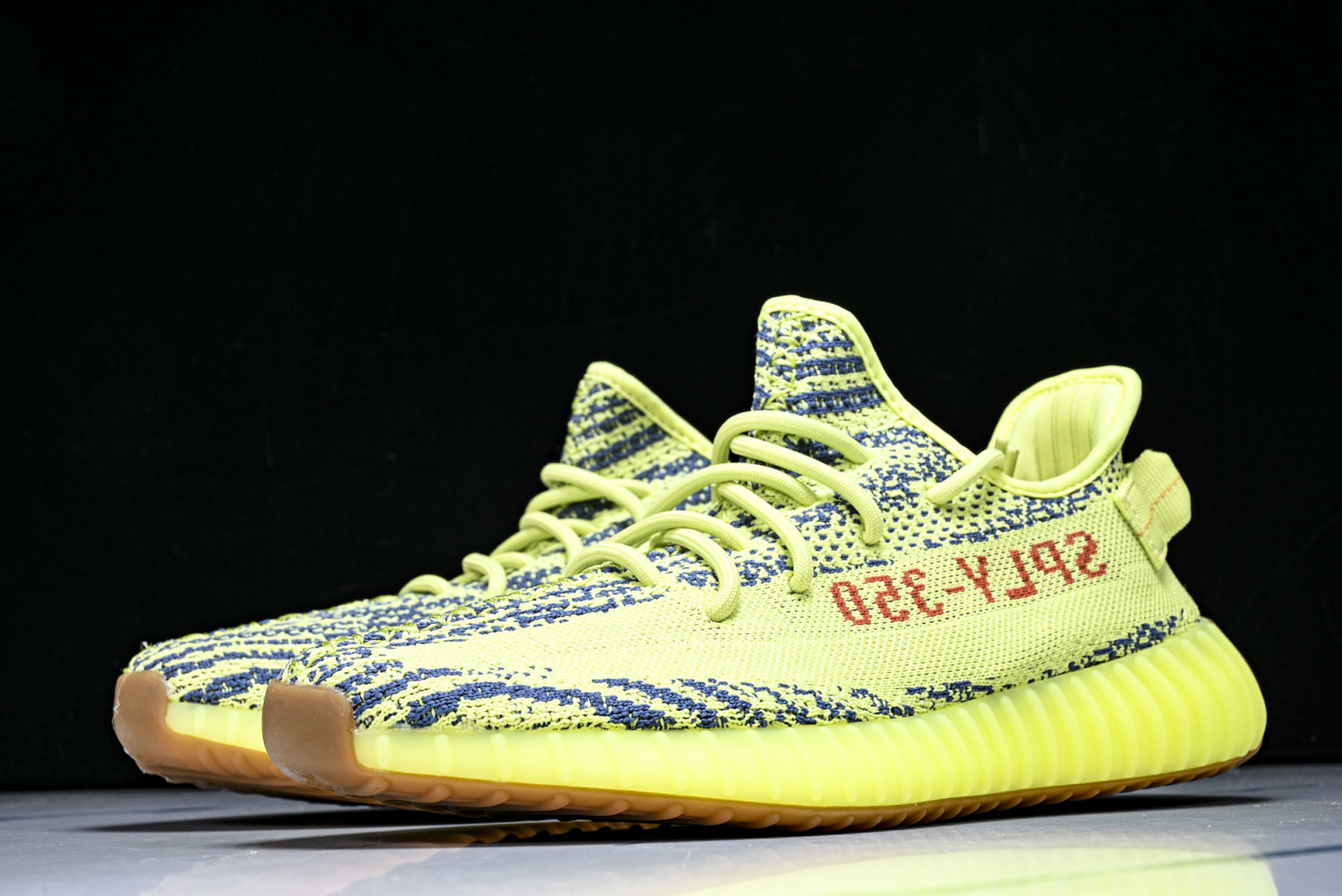 Yeezy350 尺码:36-48纯原版出品-AD Yeezy Boost 350 V2 荧光黄斑马 B
