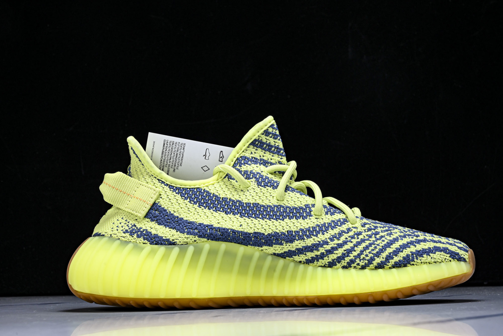 Yeezy350 尺码:36-48纯原版出品-AD Yeezy Boost 350 V2 荧光黄斑马 B