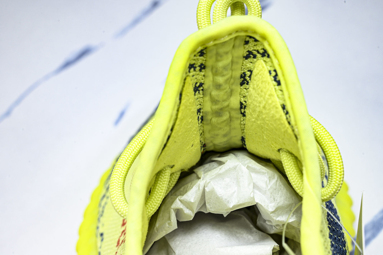 Yeezy350 尺码:36-48纯原版出品-AD Yeezy Boost 350 V2 荧光黄斑马 B