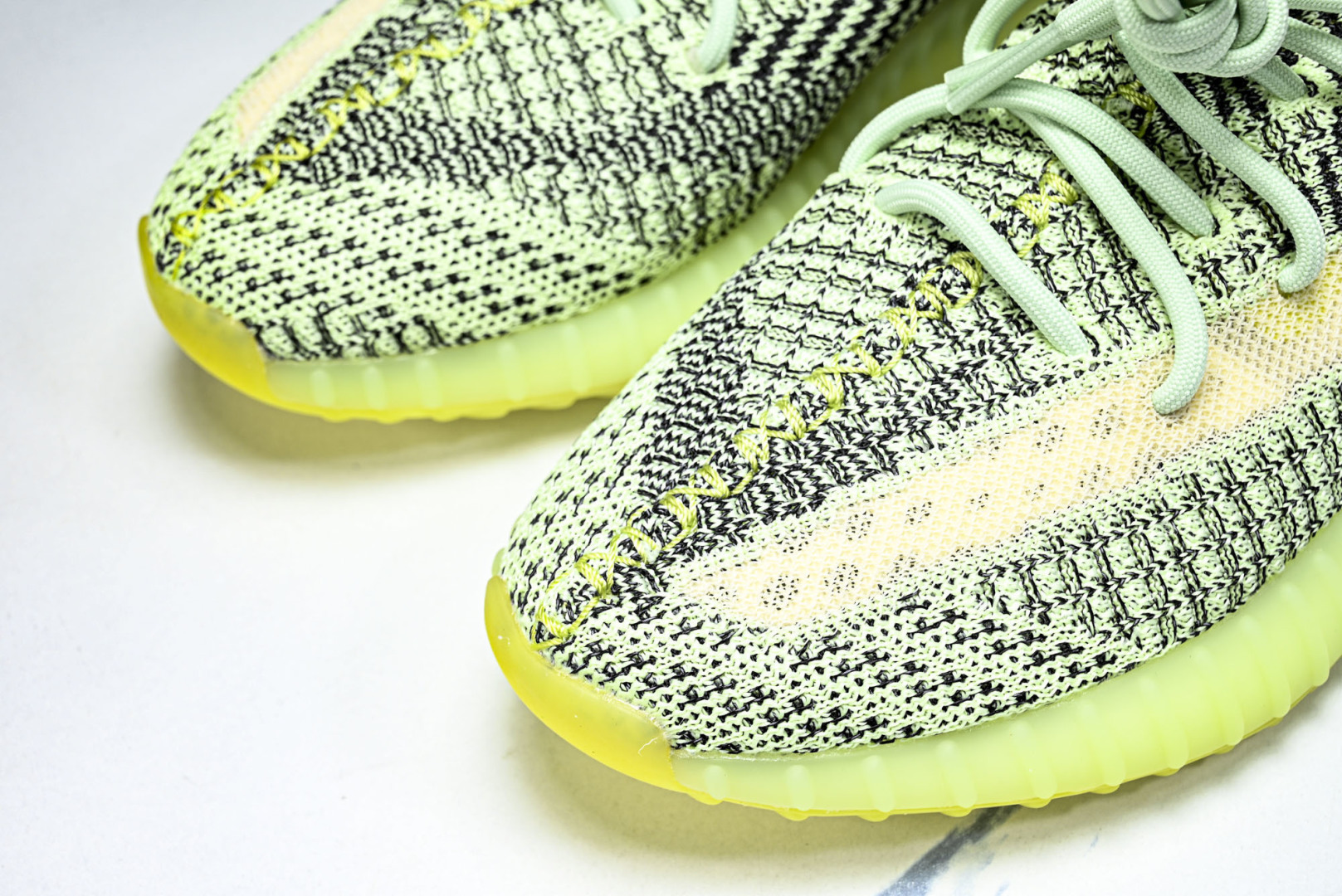 Yeezy350 尺码:36-48纯原版出品-AD Yeezy 350 V2 Yezree 夜光绿满天星