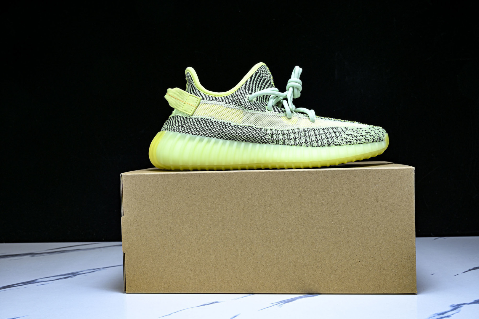 Yeezy350 尺码:36-48纯原版出品-AD Yeezy 350 V2 Yezree 夜光绿满天星