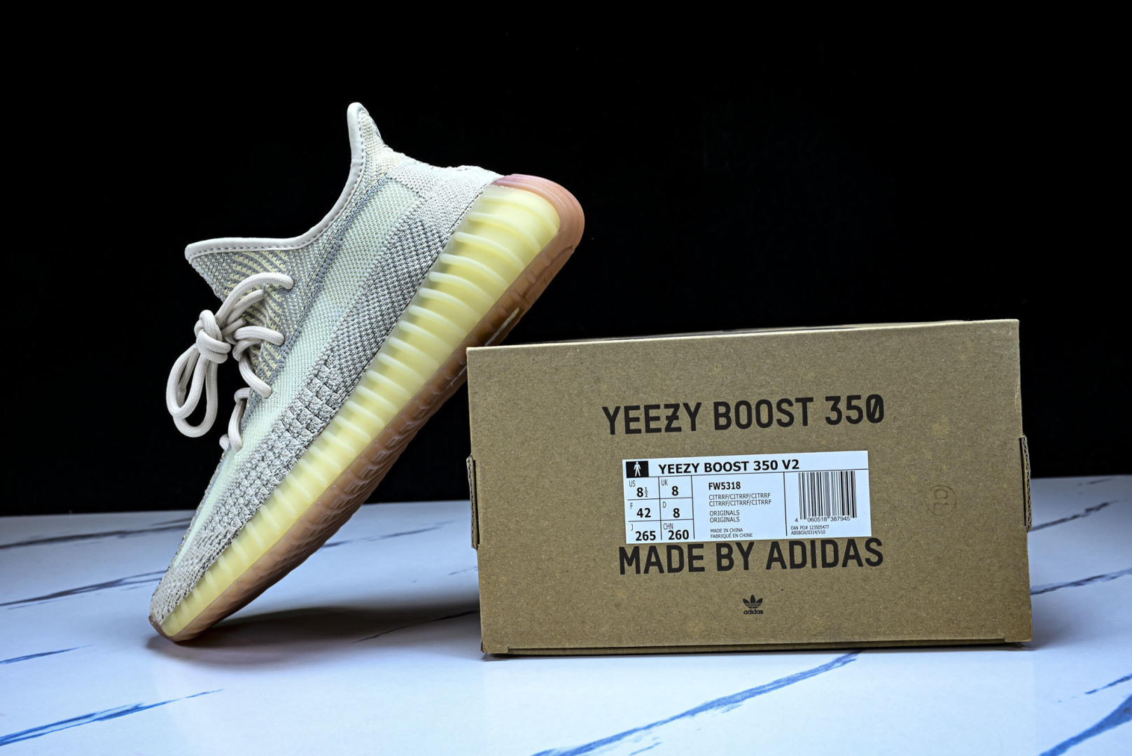 Yeezy350 尺码:36-48纯原版出品-AD Yeezy Boost 350 V2 Citrin 