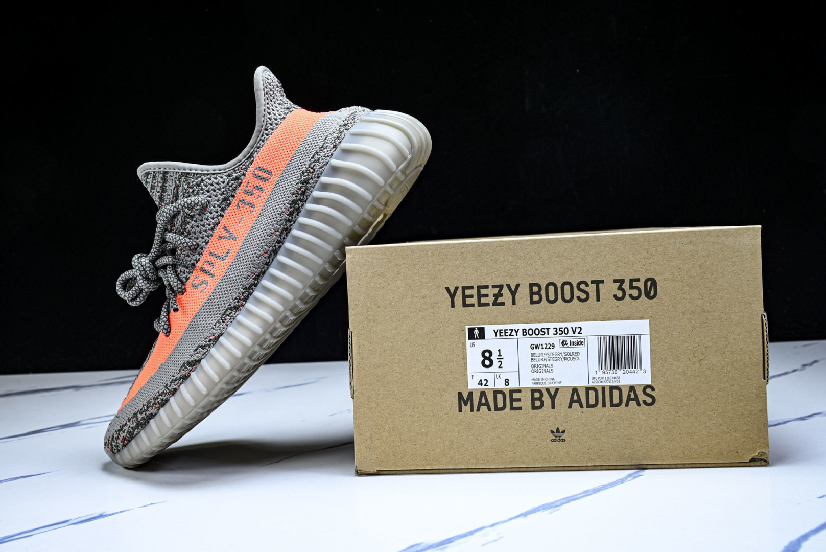 Yeezy350 尺码:36-48纯原版出品-AD Yeezy Boost 350 V2 老灰橙满天星 