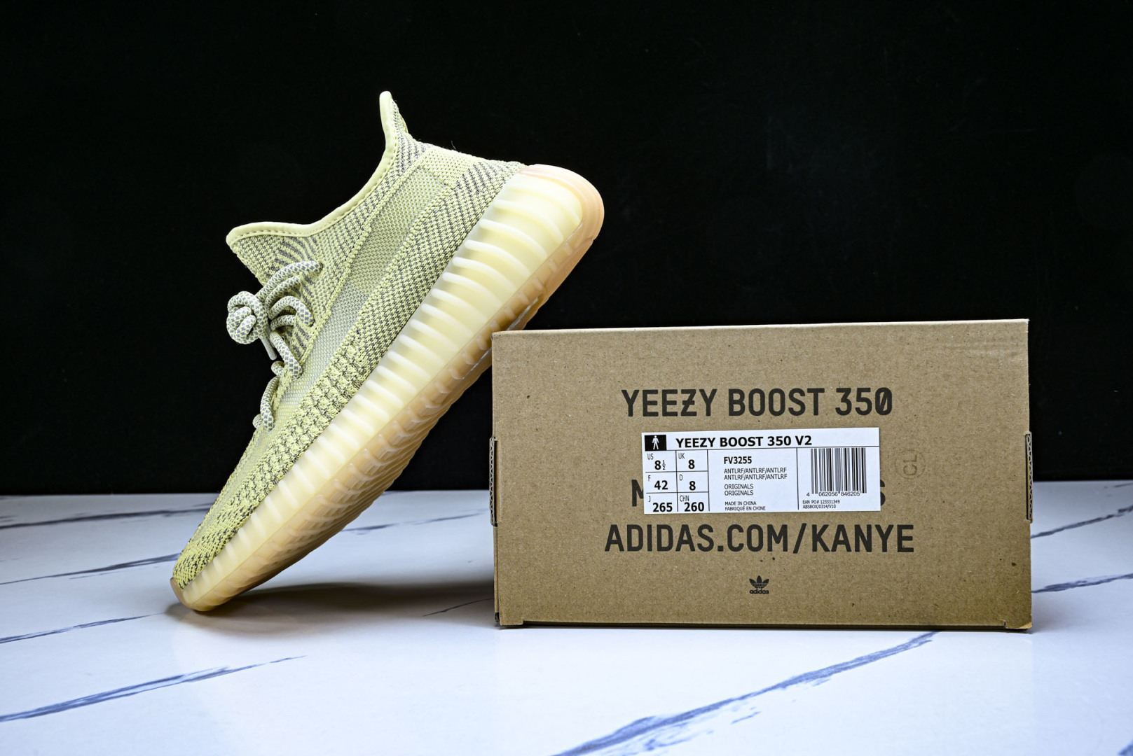 Yeezy350 尺码:36-48纯原版出品-AD Yeezy Boost 350 V2 脏黄满天星 F