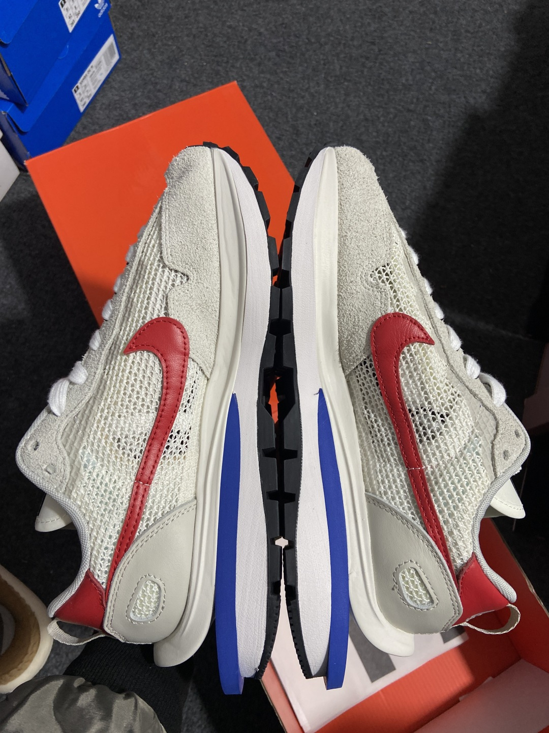 Sacai灰红 尺码:36-46纯原出品-Sacai x Nk VaporWaffle 3.0 华夫3.