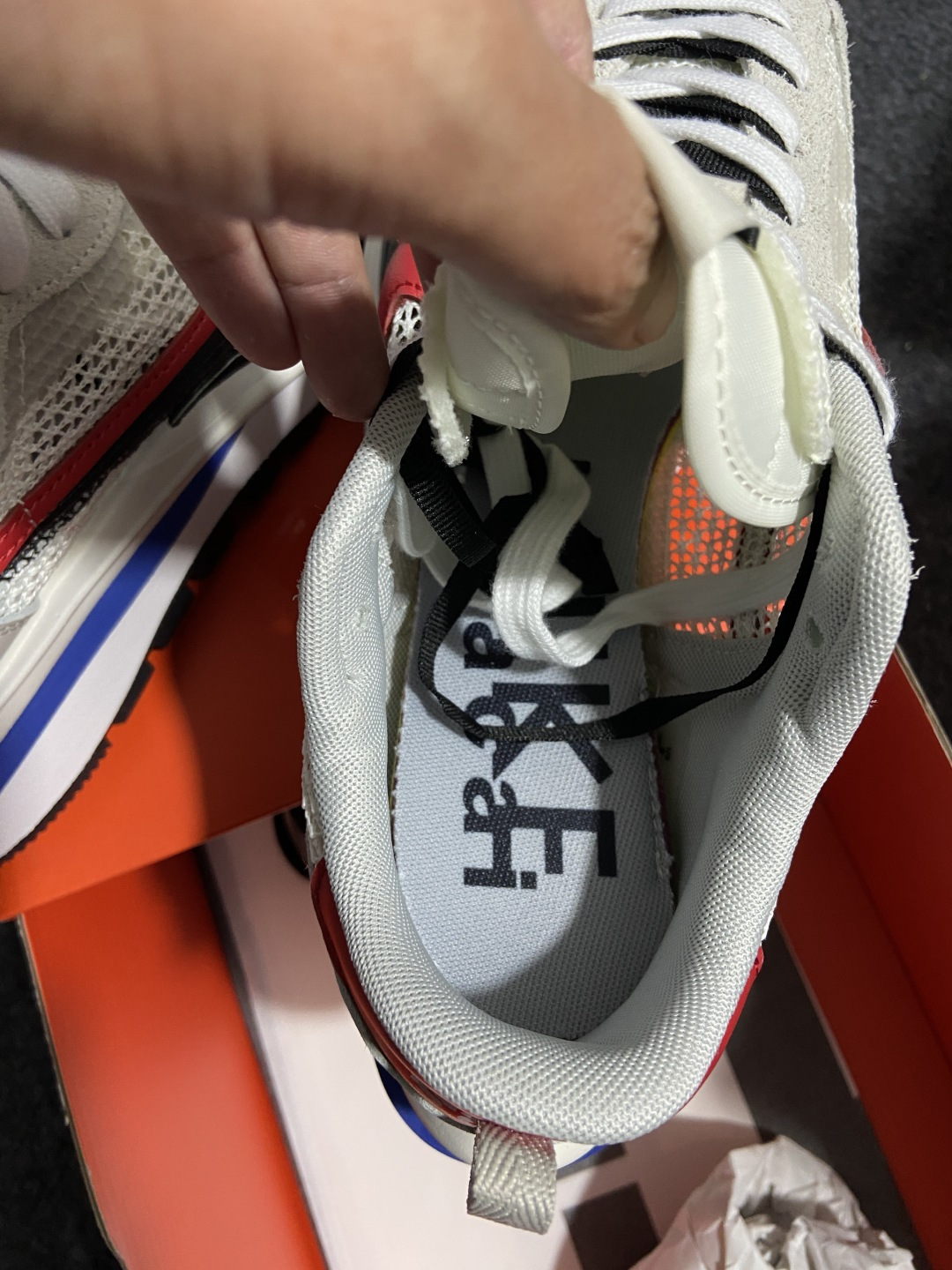 Sacai灰红 尺码:36-46纯原出品-Sacai x Nk VaporWaffle 3.0 华夫3.