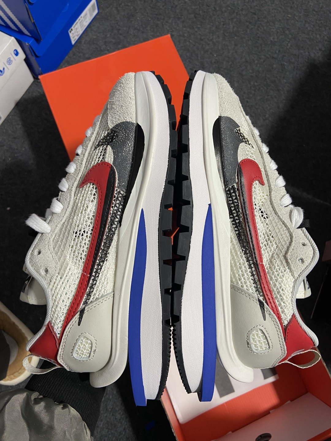 Sacai灰红 尺码:36-46纯原出品-Sacai x Nk VaporWaffle 3.0 华夫3.