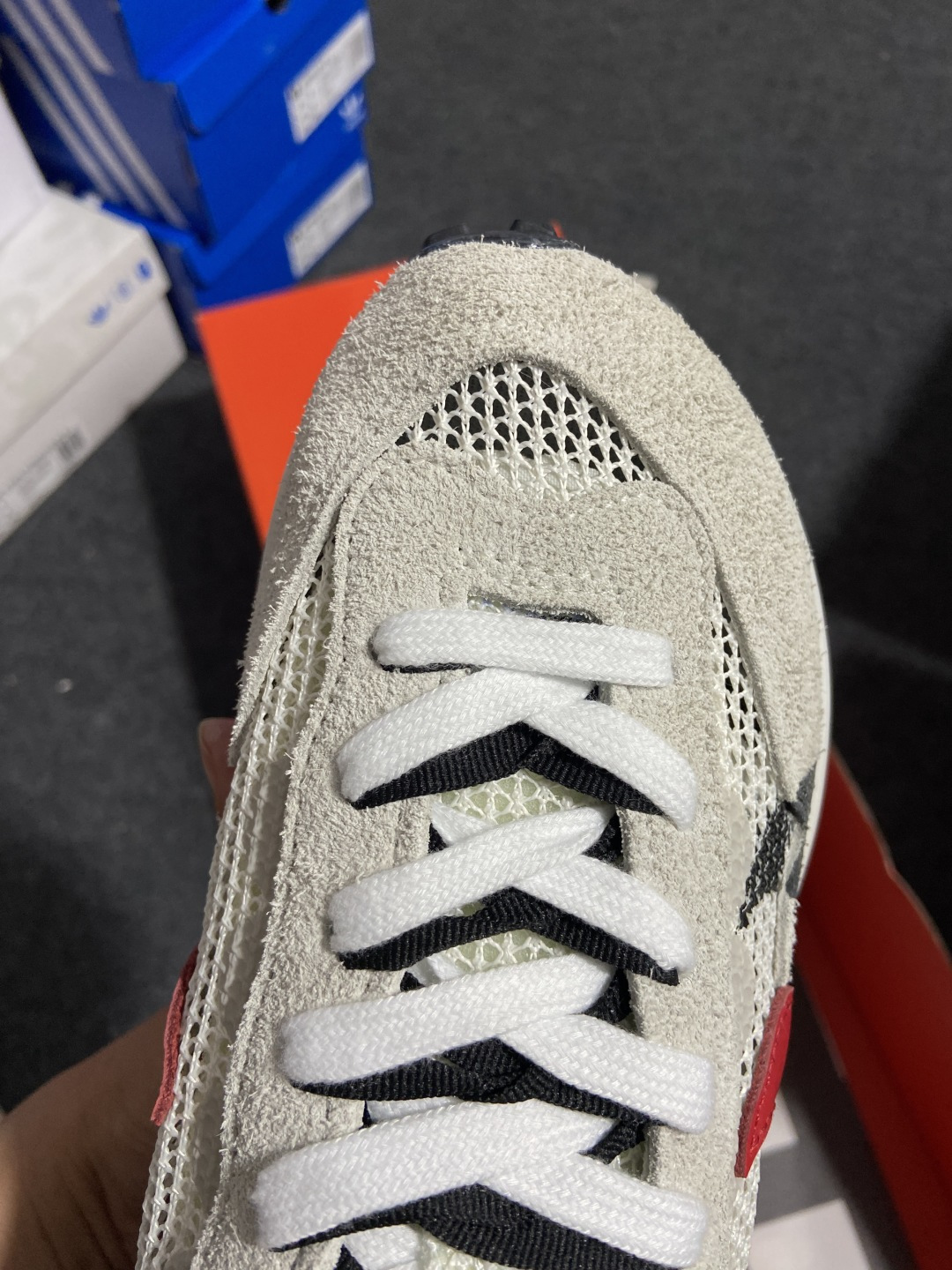 Sacai灰红 尺码:36-46纯原出品-Sacai x Nk VaporWaffle 3.0 华夫3.