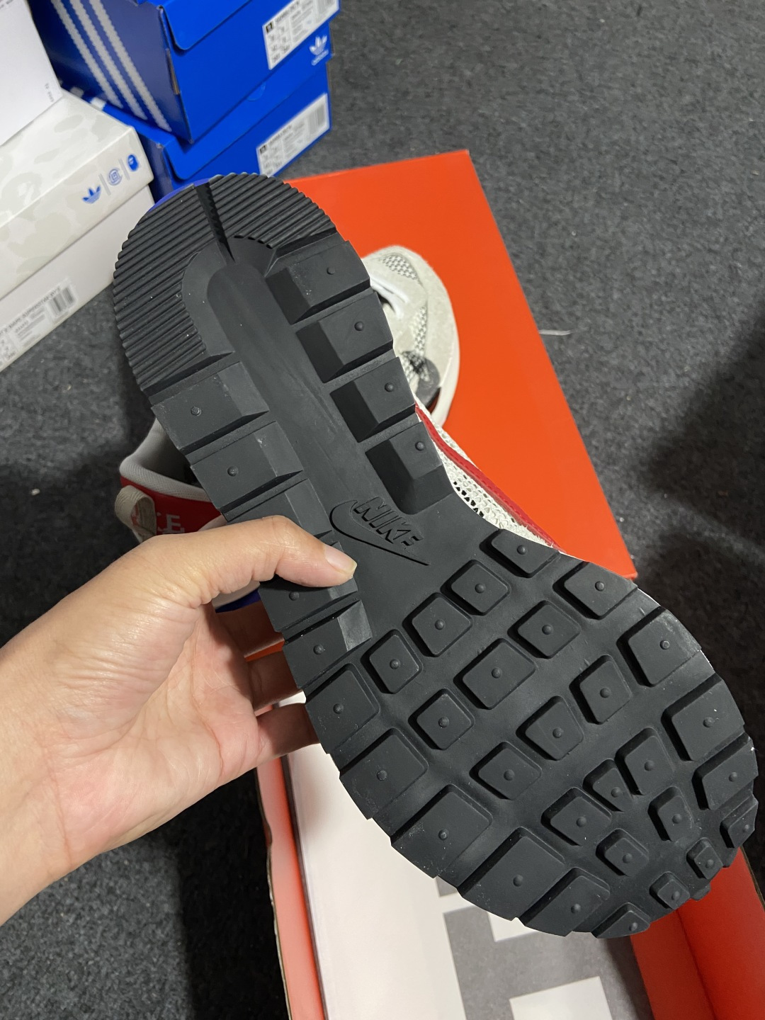 Sacai灰红 尺码:36-46纯原出品-Sacai x Nk VaporWaffle 3.0 华夫3.