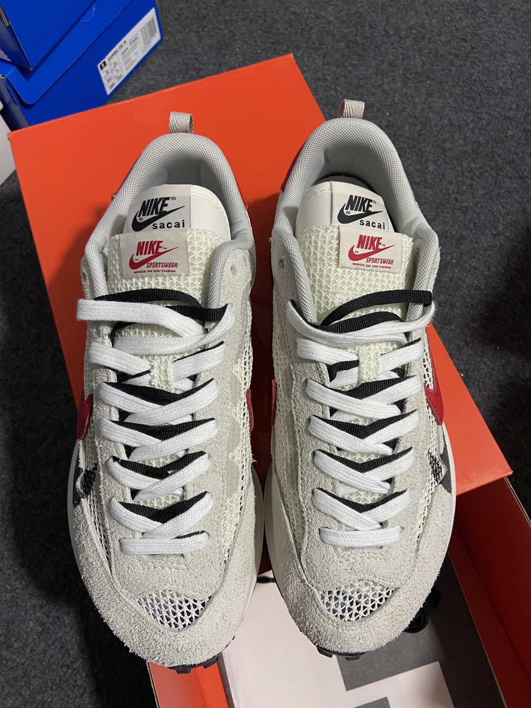 Sacai灰红 尺码:36-46纯原出品-Sacai x Nk VaporWaffle 3.0 华夫3.