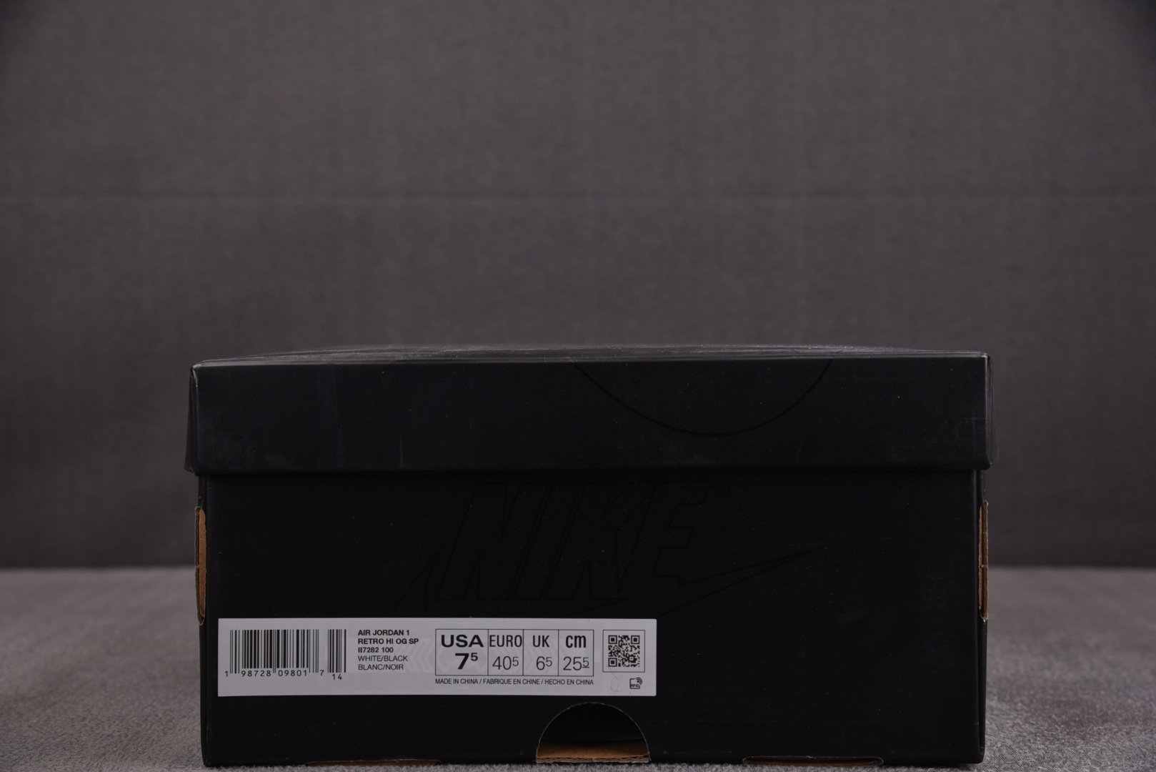 AJ1黑白 尺码40-48.5纯原出品-Air Jordan 1 Retro High OG SP Fr