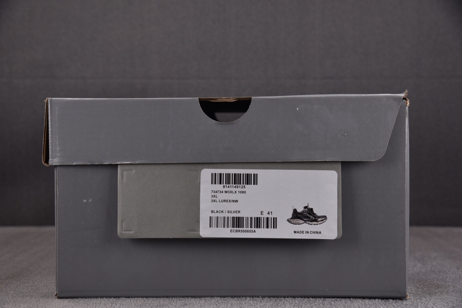 巴黎 EUR:35-46 偏大一码纯原-Balenciaga 3XL 黑灰 W3XLX1080 YZ00