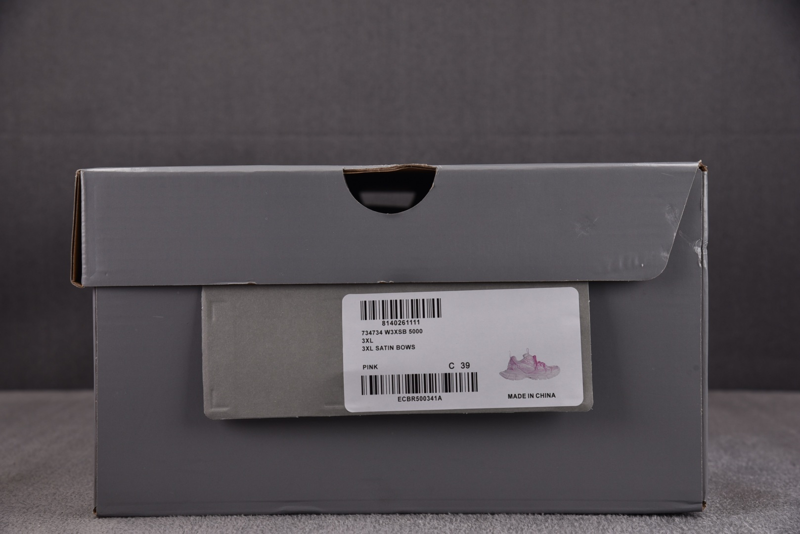 巴黎 EUR:35-40 偏大一码纯原-Balenciaga 3XL SATIN BOWS 粉红 YZ0