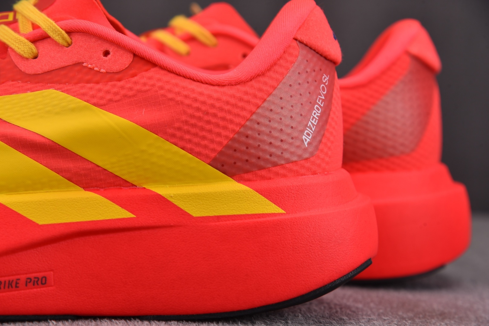 Adizero跑鞋 尺码:36-45纯原版出品-AD Adizero Evo SL 2 红黄 JQ444