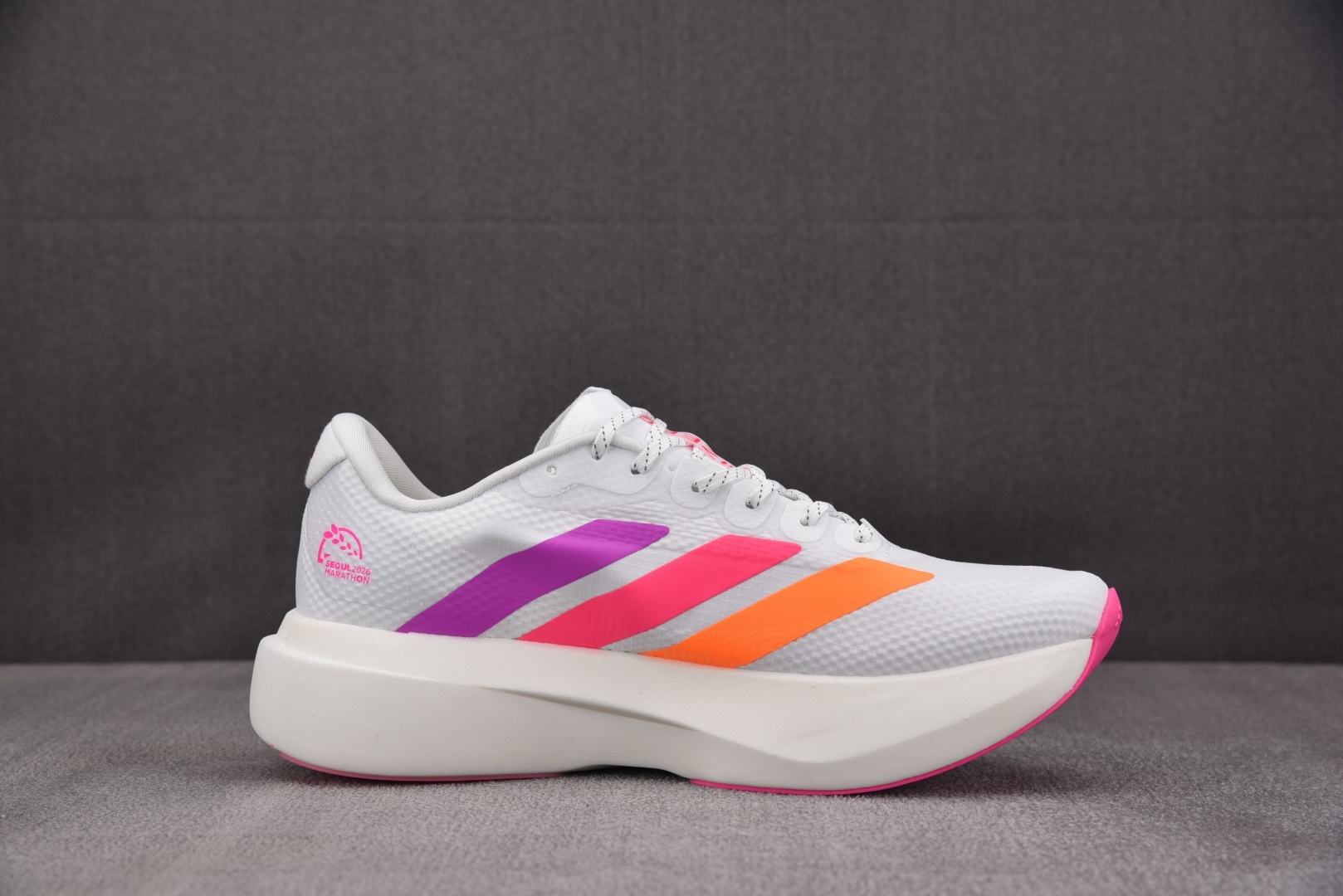 Adizero跑鞋 尺码:36-45纯原版出品-AD Adizero EVO SL 白粉紫 KI4450