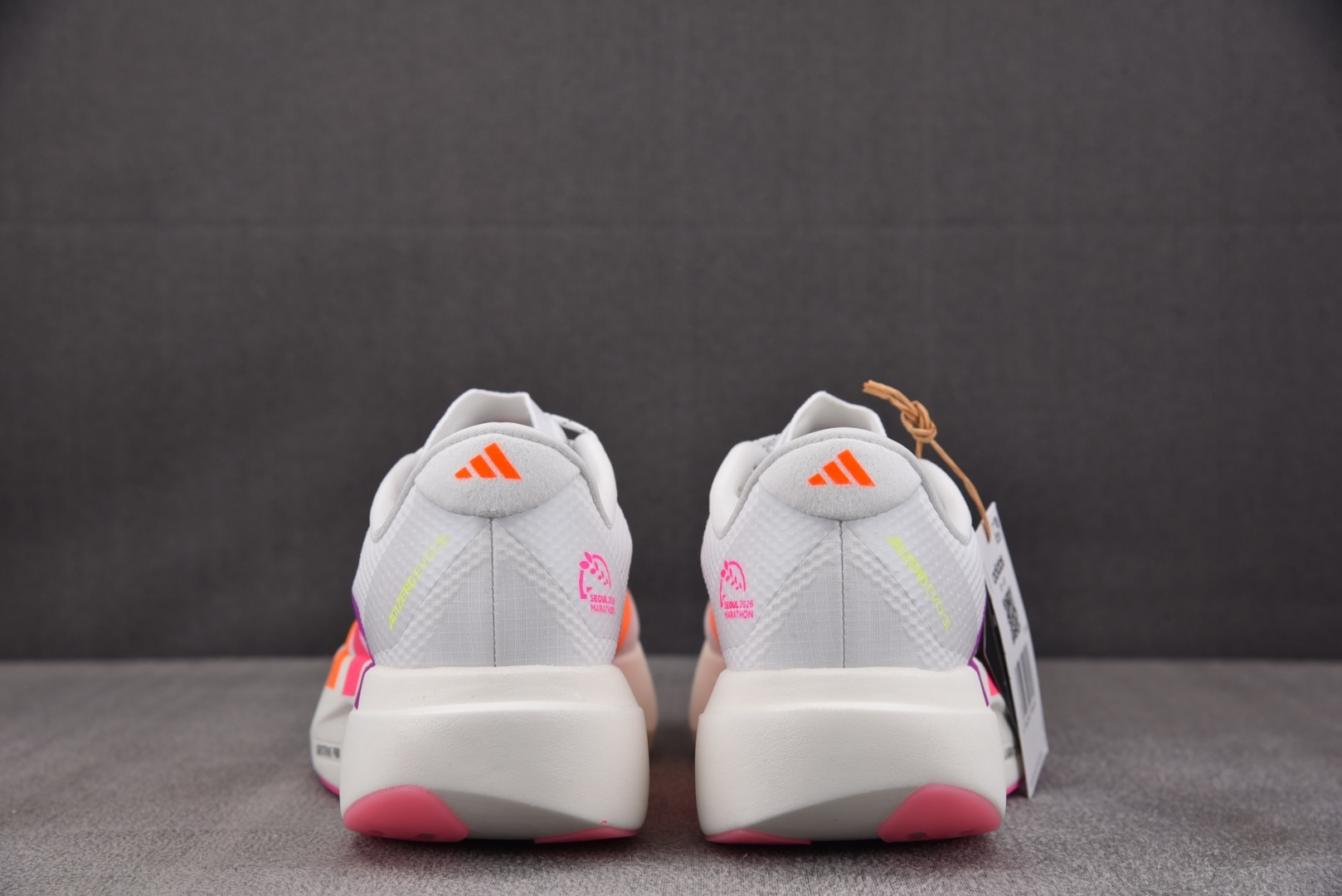 Adizero跑鞋 尺码:36-45纯原版出品-AD Adizero EVO SL 白粉紫 KI4450