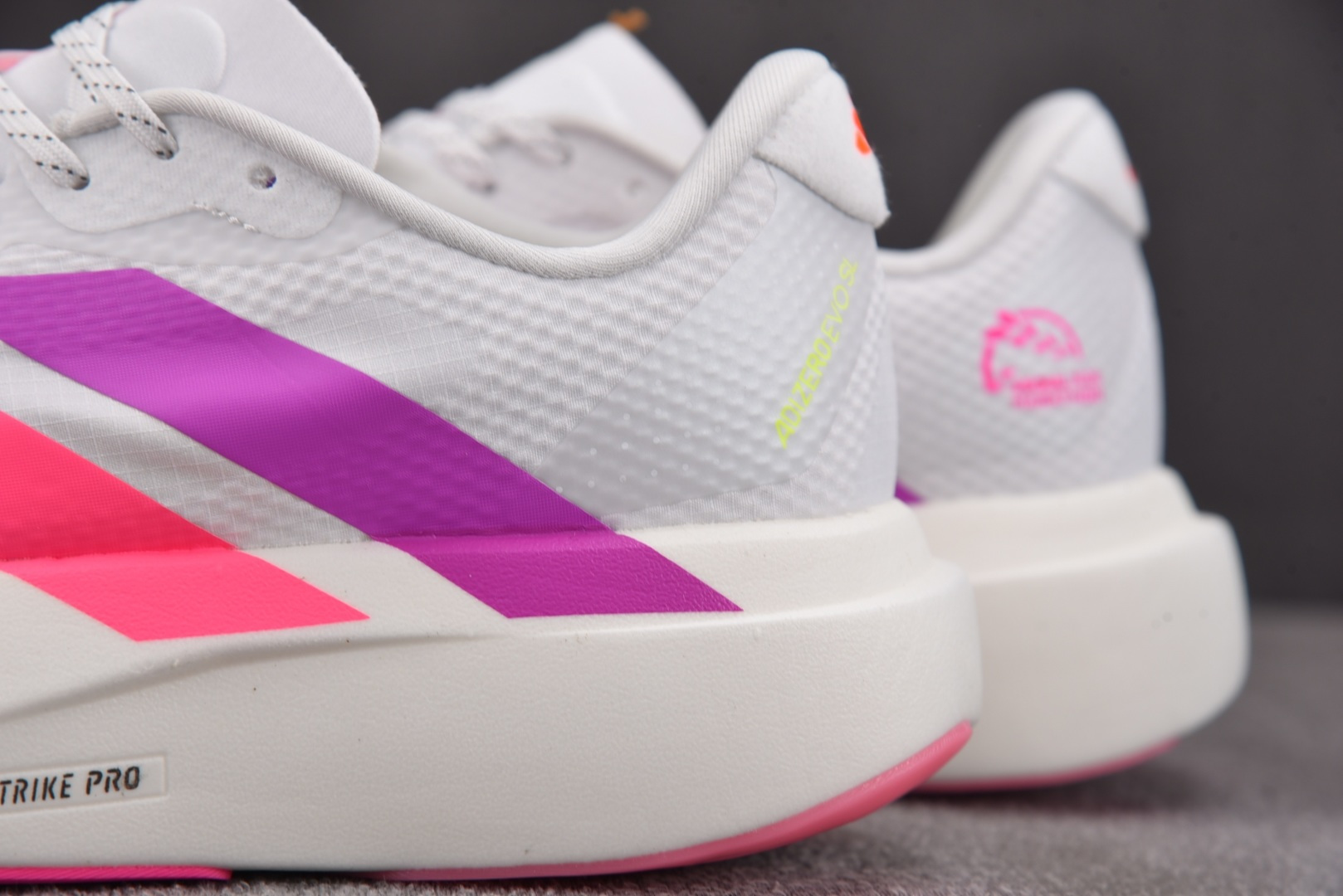 Adizero跑鞋 尺码:36-45纯原版出品-AD Adizero EVO SL 白粉紫 KI4450