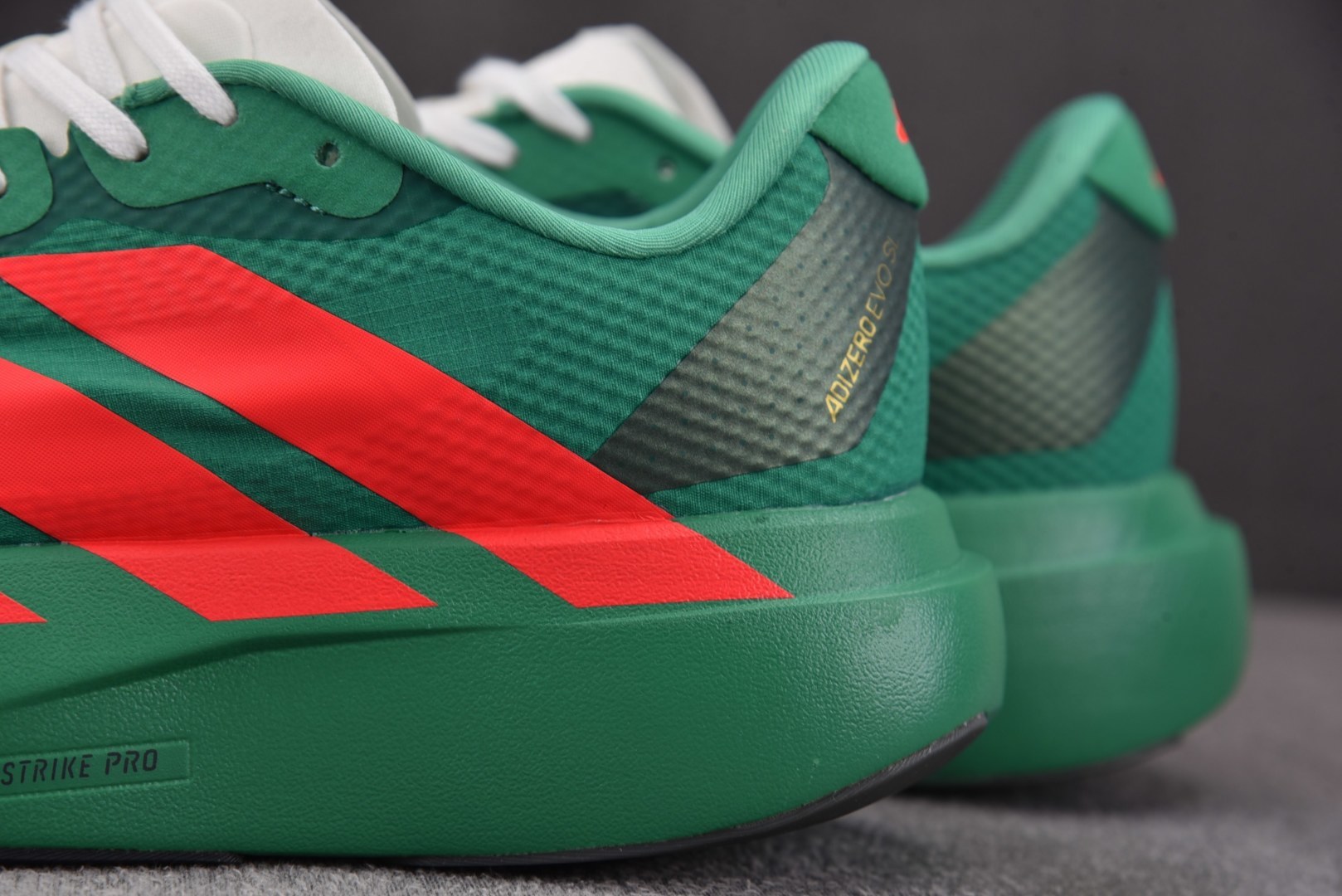 Adizero跑鞋 尺码:36-45纯原版出品-AD Adizero EVO SL 绿红 JQ4440 