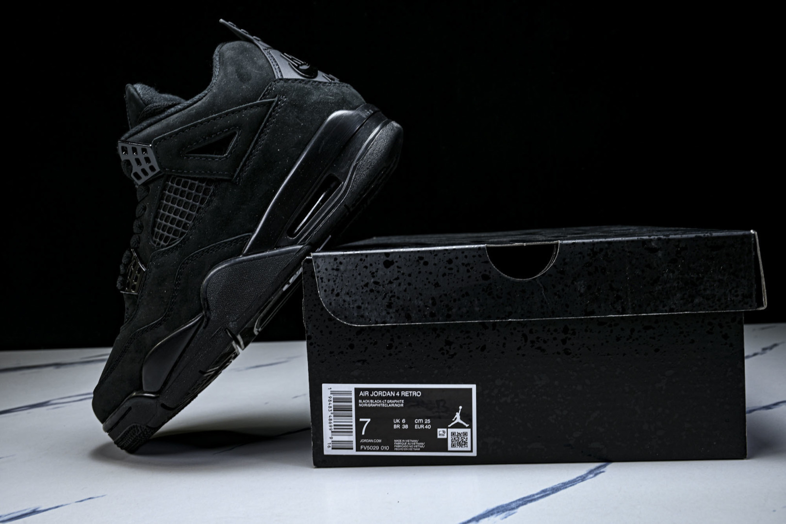 AJ4 尺码:40-47.5纯原版出品-Air Jordan 4 Retro Black Cat (20