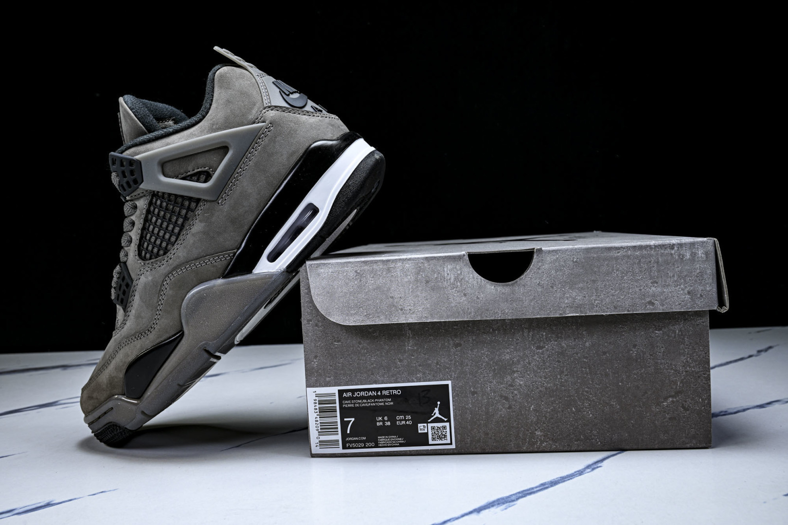 AJ4 尺码:40-47.5纯原版出品-Air Jordan 4 Retro Cave Stone AJ