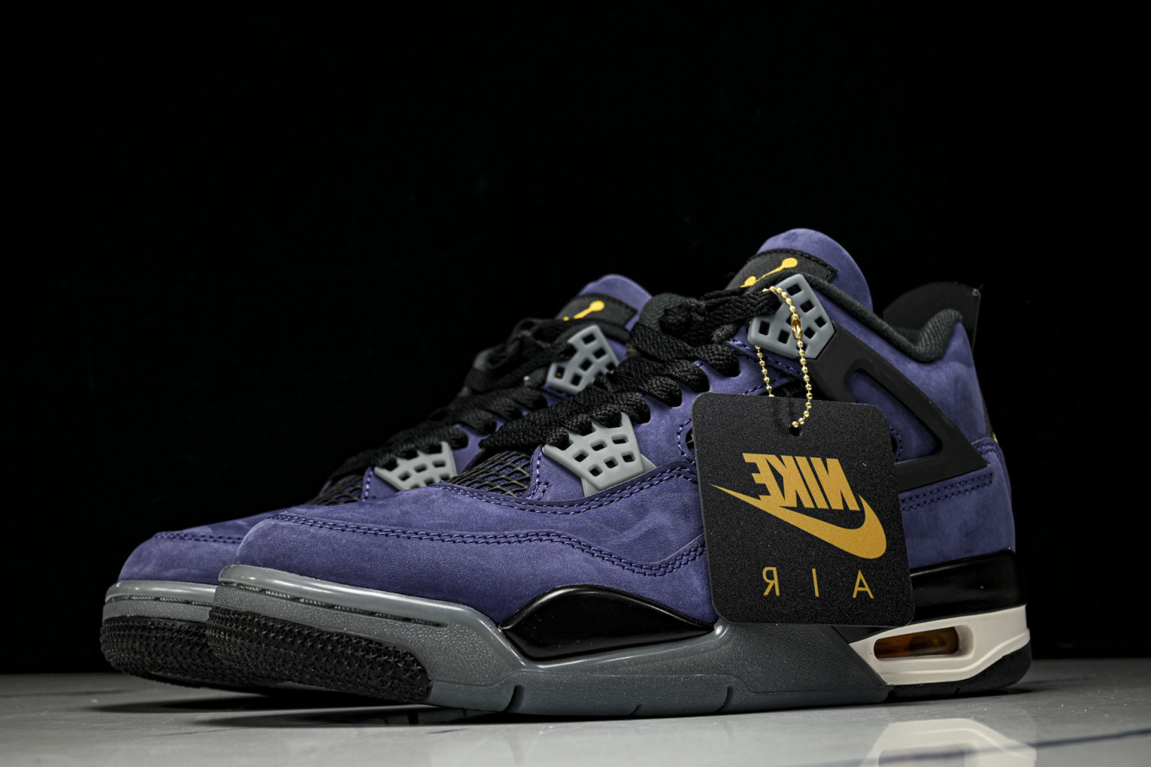 AJ4 尺码:40-47.5纯原版出品-Air Jordan 4 Retro Lakers AJ4 乔4
