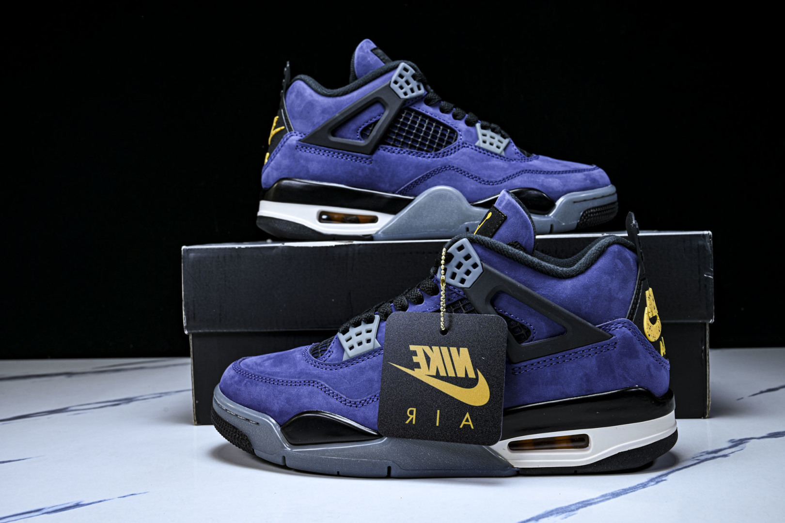 AJ4 尺码:40-47.5纯原版出品-Air Jordan 4 Retro Lakers AJ4 乔4