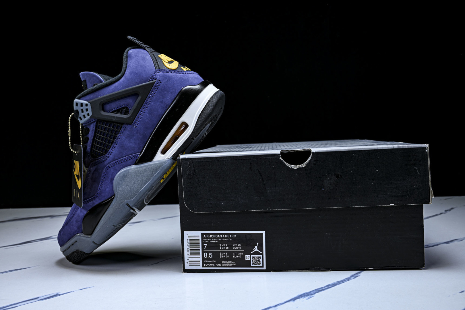 AJ4 尺码:40-47.5纯原版出品-Air Jordan 4 Retro Lakers AJ4 乔4