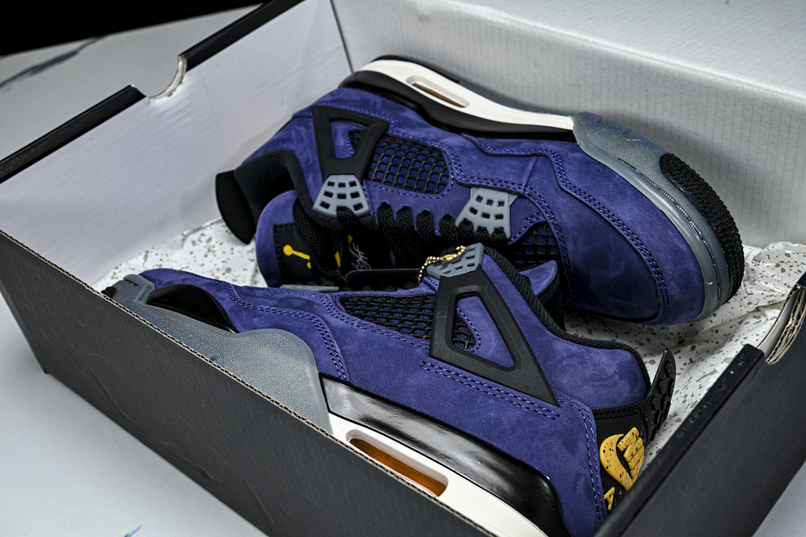 AJ4 尺码:40-47.5纯原版出品-Air Jordan 4 Retro Lakers AJ4 乔4