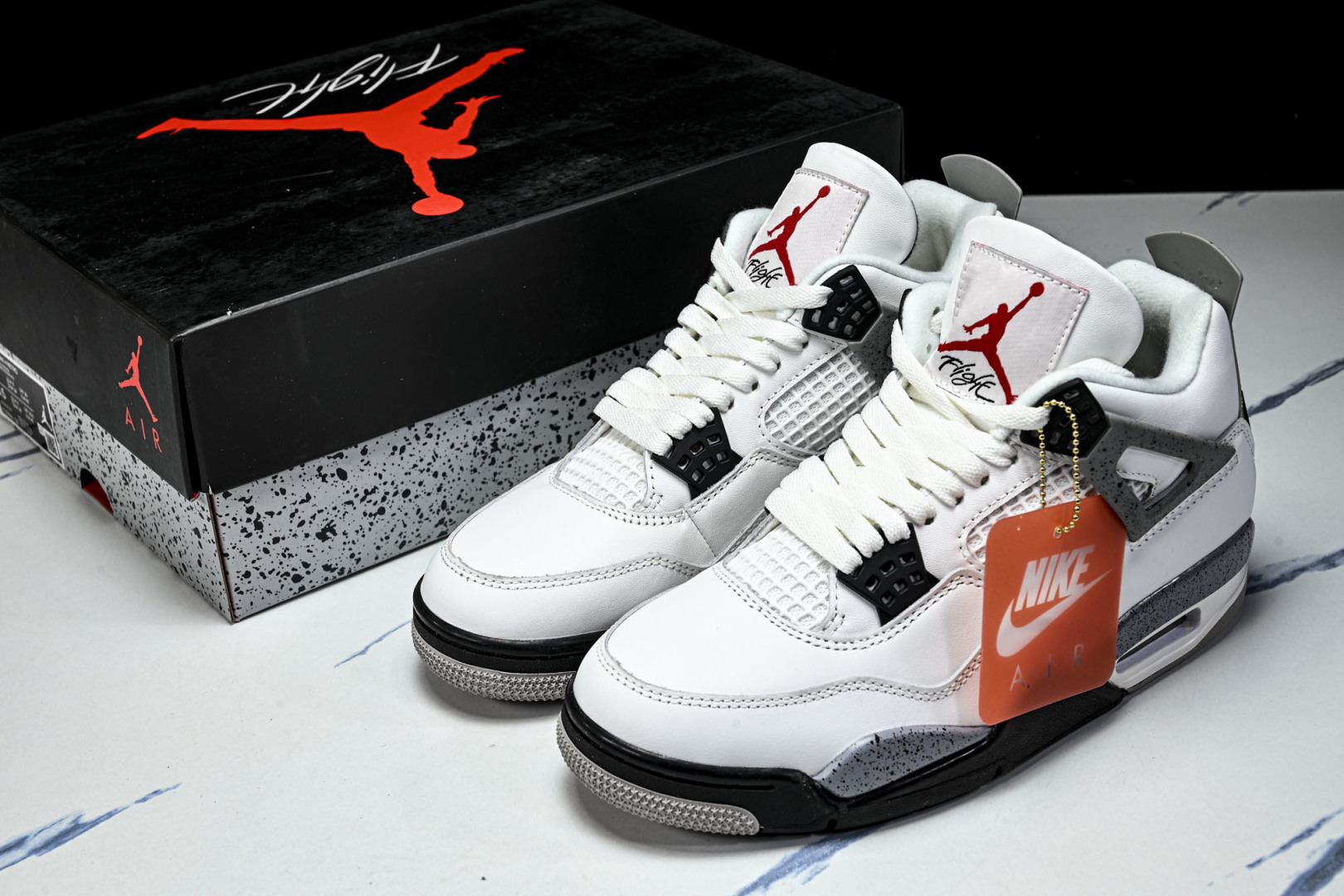 AJ4 尺码:40-47.5纯原版出品-Air Jordan 4 Retro White Cement 