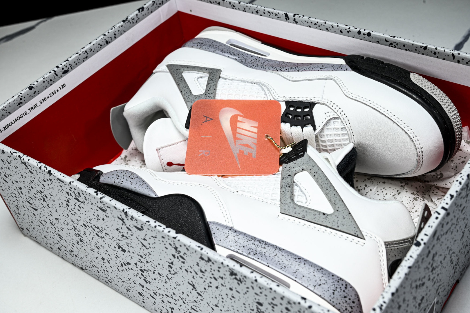 AJ4 尺码:40-47.5纯原版出品-Air Jordan 4 Retro White Cement 