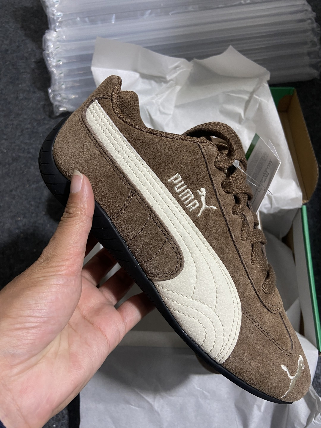 ＃纯原 PUMA Speedca OG 彪马极速赛车系列低帮德训风拼接复古百搭休闲运动赛车鞋 02口碑大