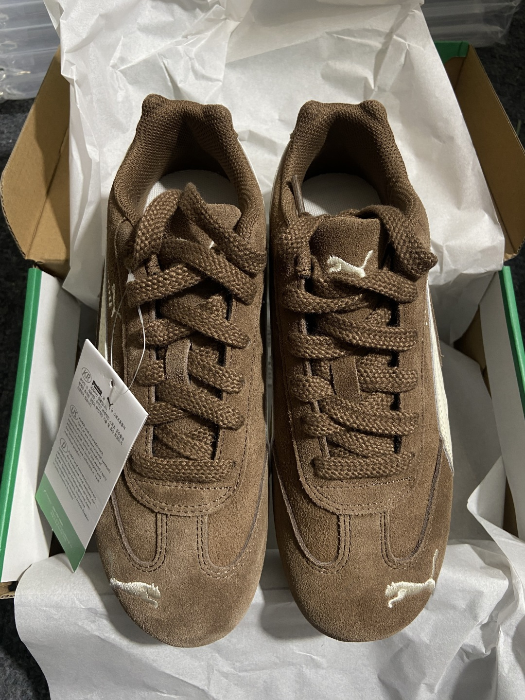 ＃纯原 PUMA Speedca OG 彪马极速赛车系列低帮德训风拼接复古百搭休闲运动赛车鞋 02口碑大