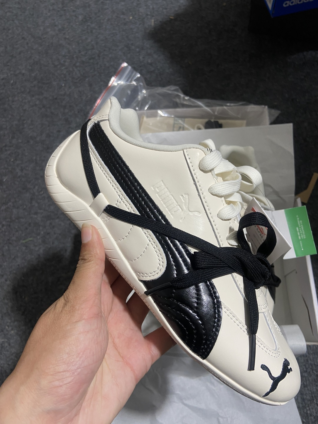 彪马Puma 尺码:36-45纯原出品-Rose x Puma Speedcat 白黑-01 YZ040