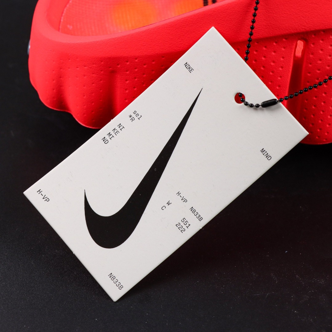 Nike Mind 001 黑科技足底按摩舒适柔软包头拖鞋 红色S2纯原生产线出品该系列首作 Mind 