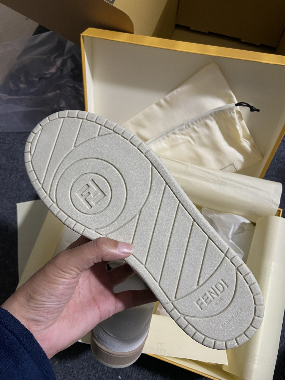 ＃ 礼盒纯原 FENDI 芬迪 Match sneaters低帮运动鞋 独家定制 全身20几个细节点全部