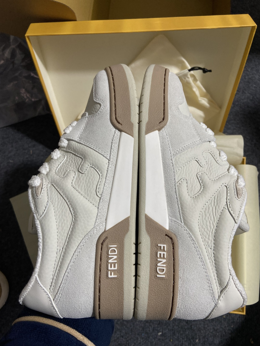 ＃ 礼盒纯原 FENDI 芬迪 Match sneaters低帮运动鞋 独家定制 全身20几个细节点全部