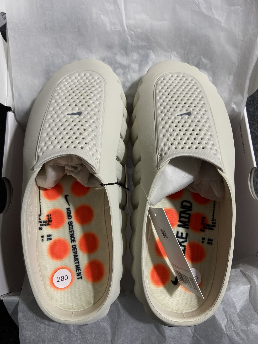 Mind 尺码:36-47.5纯原版出品-Nike Mind 001 赛前训练拖鞋 包头运动拖鞋 男女同